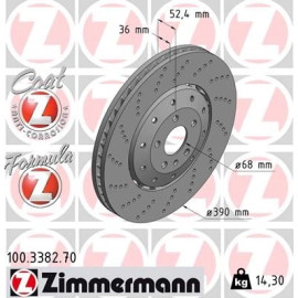 ZIMMERMANN Bremsscheibe 100.3382.70 ZIMMERMANN Bremsscheibe 100.3382.70