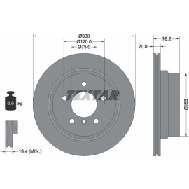Bremsscheibe Bmw T. 1 2.0 D 07-13 92227103