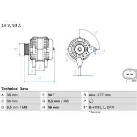 Lichtmaschine 0 986 049 101