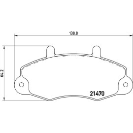 BREMBO Bremsklötze VA P 24 032