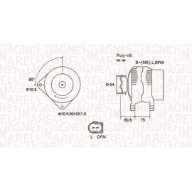 MAGNETI MARELLI Generator 063731757010