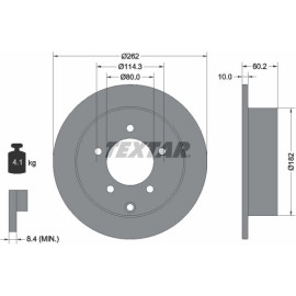 Textar Bremsscheibe 92227403 Textar Bremsscheibe 92227403