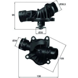 Integralthermostat TI 234 88