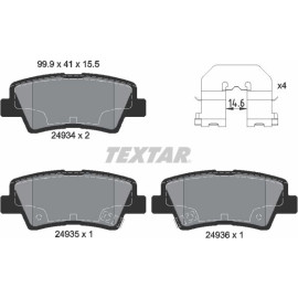 Bremsbelagsatz Hyundai T. Tuscon/Sonata 04-/Opirus/Soul/Ssangyong 10- Siehe Katalog 2493401