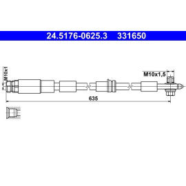 Bremsschlauch 24.5176-0625.3