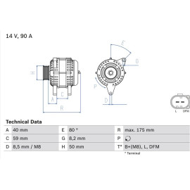 Lichtmaschine 0 986 041 310