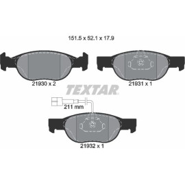 Textar Bremsbelagsatz 2193002 Textar Bremsbelagsatz 2193002