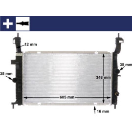 Kühler, Motorkühlung CR 2120 000S
