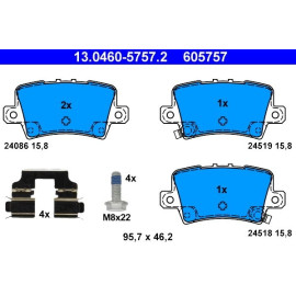 Bremsbelagsatz Honda T. Civic 1.4-2.0 05 13.0460-5757.2