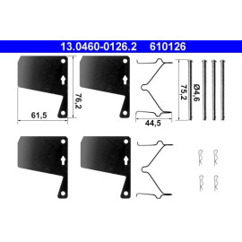 ATE Zubehörsatz Bremsbeläge 13.0460-0126.2 ATE Zubehörsatz Bremsbeläge 13.0460-0126.2