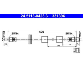 ATE Bremsschlauch 24.5113-0423.3