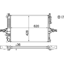 Kühler, Motorkühlung CR 1546 000S