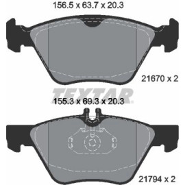 Bremsbelagsatz Db P. W210 95 2167001