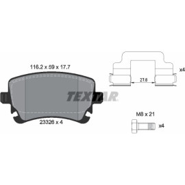 Bremsbelagsatz Vw T. A4/A6/A8/T5 Ohne Sensor 2332601