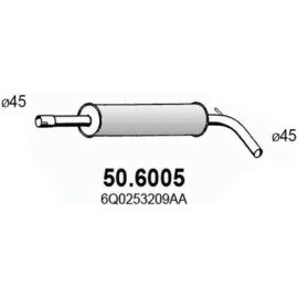 Mittelschalldämpfer 50.6005