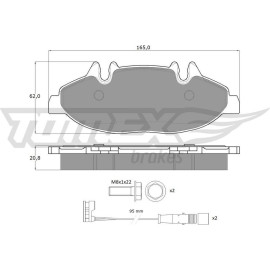 TOMEX brakes Bremsbelagsatz, Scheibenbremse TX 15-02