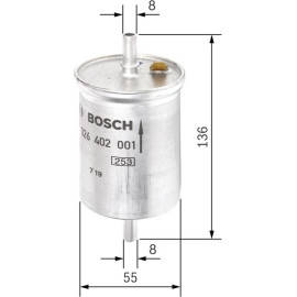 Kraftstofffilter F 026 402 001