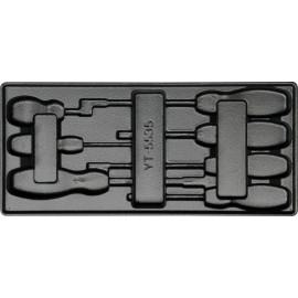 Schubladeneinlage Pvc Leer für 7 X Schlitz Schraubendreher yt-55351