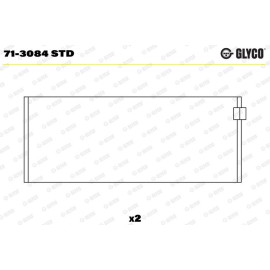 PLEUELLAGER 71-3084 STD