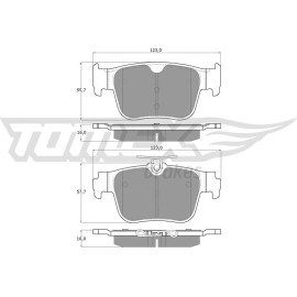 TOMEX brakes Bremsbelagsatz, Scheibenbremse TX 60-10