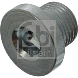febi bilstein 45617 Ölablassschraube ohne Dichtring M14 x 1,25 – Gesamtlänge 16 mm, Länge unter Kopf 12 mm, Gewindelänge 10,2 mm, Innensechskant, SW 8 mm, Stahl, Außendurchmesser 21 mm, OE 0311.38 / 0311.28