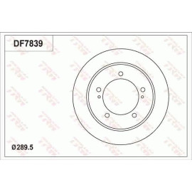 TRW Bremsscheibe Suzuki P. Jimny 98 DF7839 TRW Bremsscheibe Suzuki P. Jimny 98 DF7839