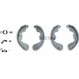 Bremsbacken Suzuki Swift 89-01 Ohne Abs 180X26 91042600