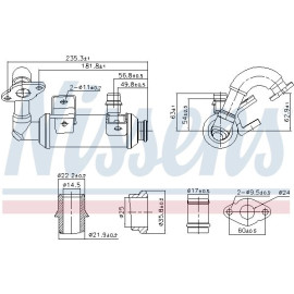 Nissens AGR-Kühler 989407 Nissens AGR-Kühler 989407