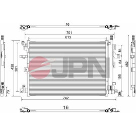 JPN Kondensator Klimaanlage 60C9148-JPN