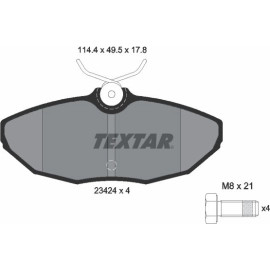 Bremsbelagsatz Jaguar T. S-Type 99-06 2342401