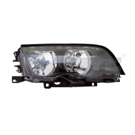 20-0011-01-2 TYC Hauptscheinwerfer rechts H7/H7 mit Stellmotor, elektrische Leuchtweitenregulierung, schwarz 20-0011-01-2 OE Nummer 63126902746 - l