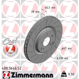 15 481 077 Sport Bremsscheibe VA Sport 400.3646.52 15 481 077 Sport Bremsscheibe VA Sport 400.3646.52