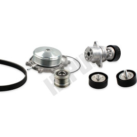 HEPU Wasserpumpe + Keilrippenriemensatz PK15130A