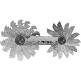 Gewinde-Messlehre Metrisch 60Ï Steigung 24 Blatt YT-29980
