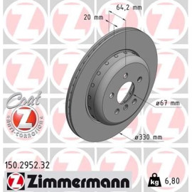 ZIMMERMANN Bremsscheibe 150.2952.32 ZIMMERMANN Bremsscheibe 150.2952.32