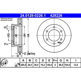 Bremsscheibe Mazda P. B-Serie 2.5 D 4Wd 99-06 24.0128-0226.1 Bremsscheibe Mazda P. B-Serie 2.5 D 4Wd 99-06 24.0128-0226.1