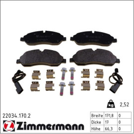 ZIMMERMANN Bremsbeläge 22034.170.2