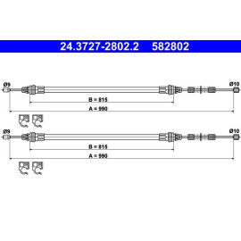 ATE Handbremsseil 24.3727-2802.2 ATE Handbremsseil 24.3727-2802.2