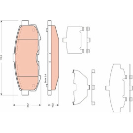 Bremsklötze HA GDB3406