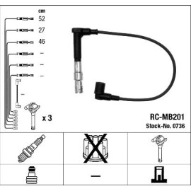 NGK Zündleitungssatz 0736