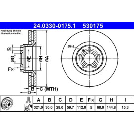 Bremsscheibe Audi S. A6/A8 2.0-6.0 Quattro 02-11 Power Disc 24.0330-0175.1