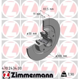 ZIMMERMANN Bremsscheibe 470.2434.00