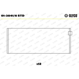 PLEUELLAGER 01-3841/6 STD