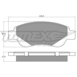 TOMEX brakes Bremsbelagsatz, Scheibenbremse TX 14-37