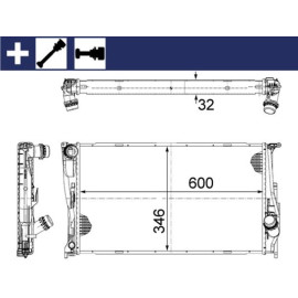 Kühler, Motorkühlung CR 1083 000S