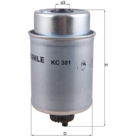 MAHLE Kraftstofffilter KC 381 MAHLE Kraftstofffilter KC 381
