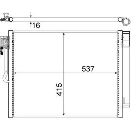 Kondensator, Klimaanlage AC 596 000S