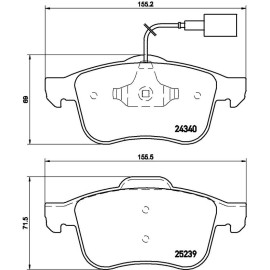 BREMBO Bremsklötze VA P 23 132