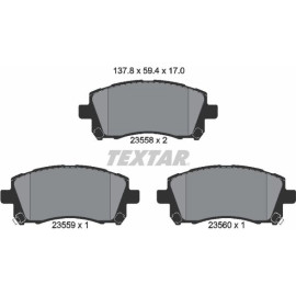 Bremsbelagsatz Subaru P. Impreza 00-/Forester/Legacy 98 2355802