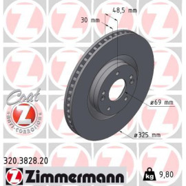 ZIMMERMANN Bremsscheibe 320.3828.20